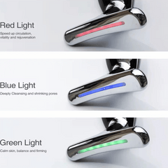 AGELESSGLOW 7-IN-1 FACE & NECK MASSAGER. RED LIGHT THERAPY