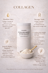 Hydrolyzed Marine + Grass-Fed Bovine Collagen + Chelated Vitamins & Minerals